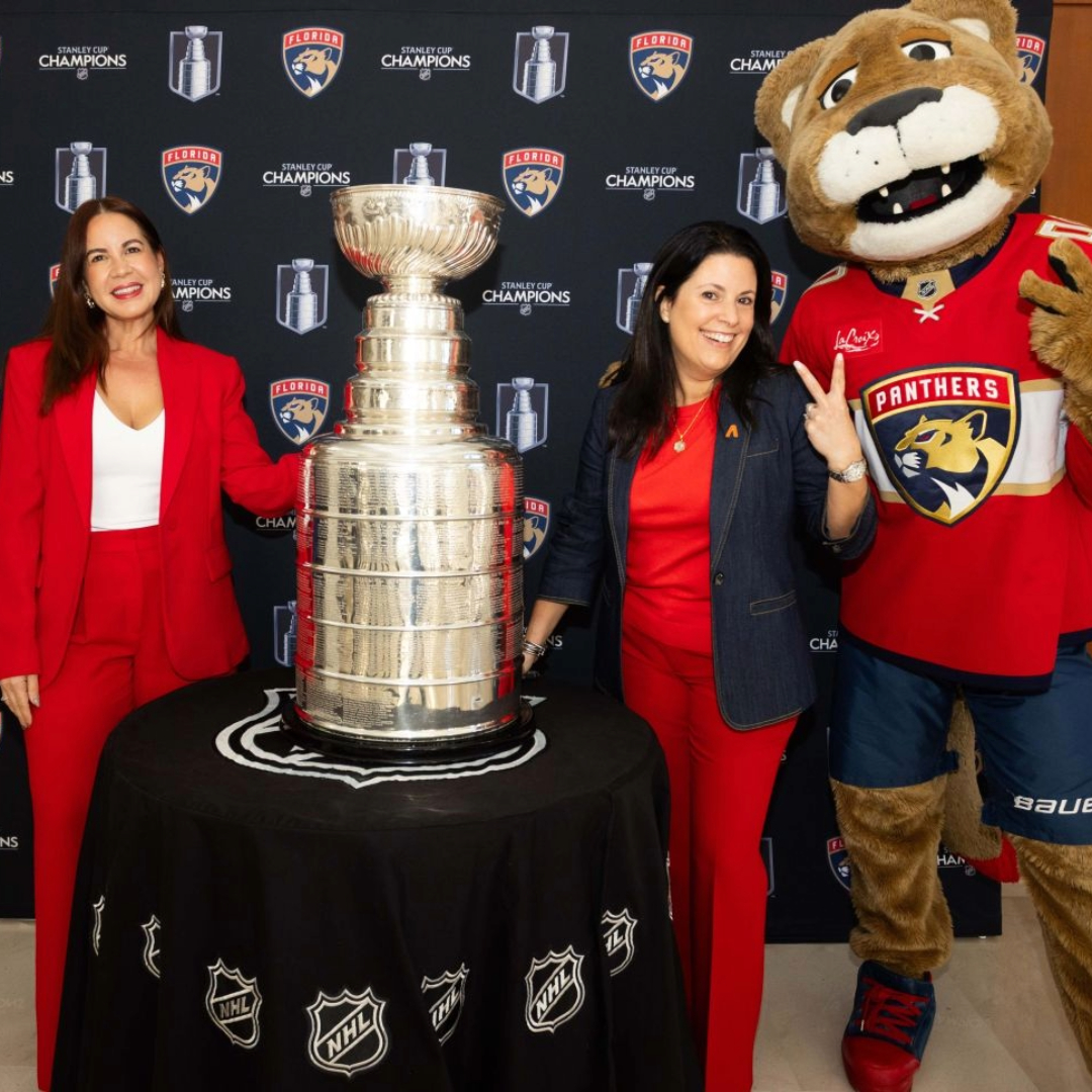 Stanley cup at Amerant hq