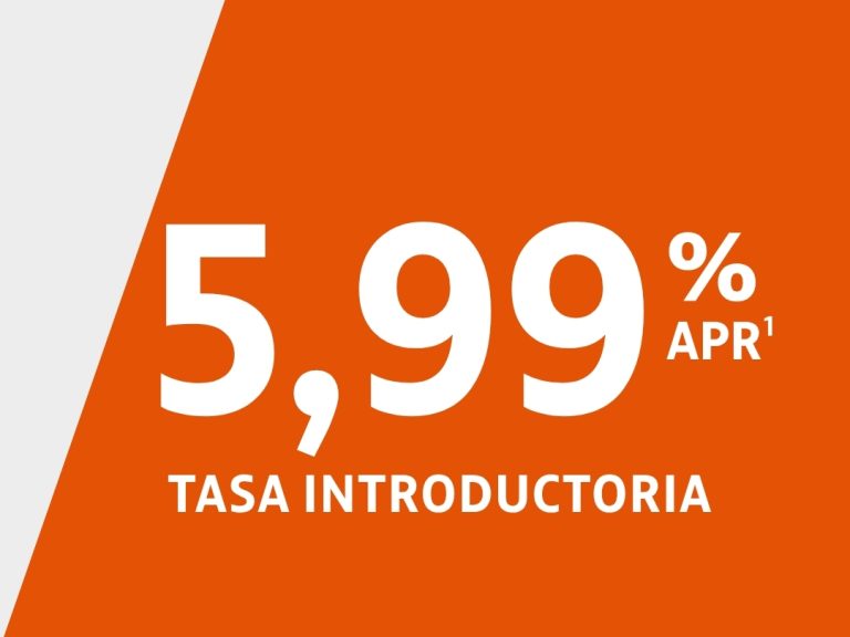 5,99% APR introductoria durante 9 meses
