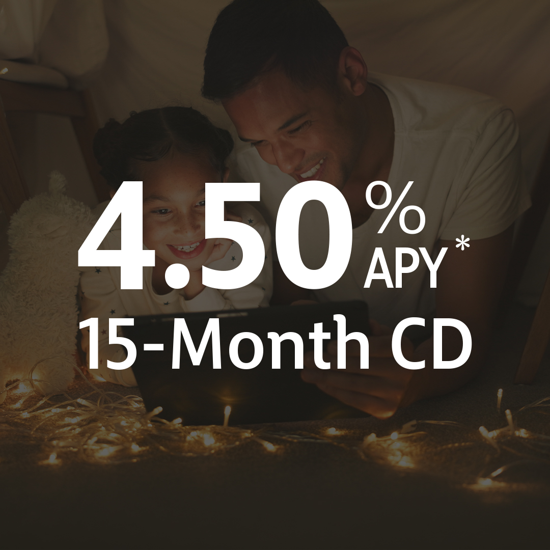 4.50% APY* 15-Month CD